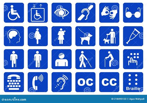 Disability Icon Stock Vector Illustration Of Handicap 218495123