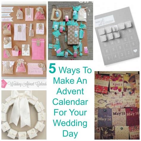 Marriage advent calendar by darby dugger. 5 Ways To Make An Advent Calendar For Your Wedding Day | Advent calendar gifts, Cute bridal ...