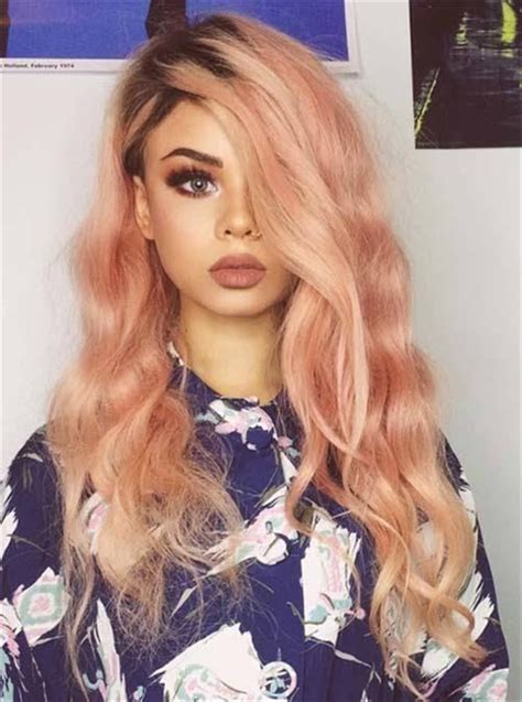 Peach Hair Hottest Hair Color In Spring and Summer Of 2019
