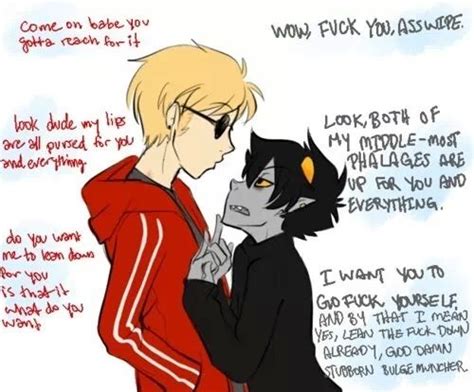 dave x karkat i don t ship it but this is about what would go down davekat home stuck my