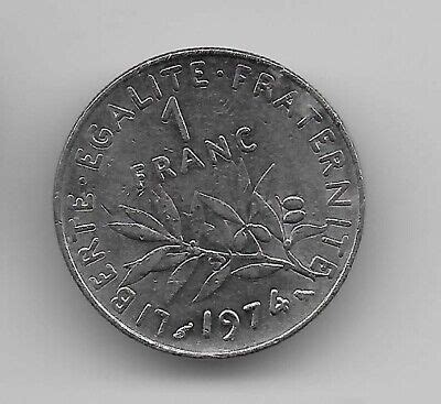 1974 1 Franc French coin  eBay
