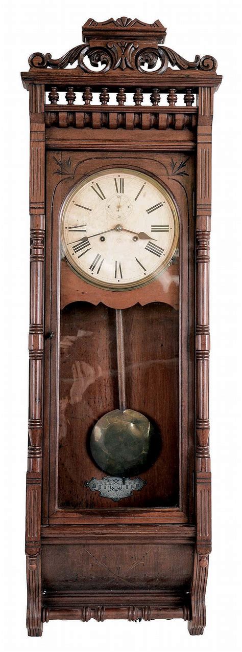 Sold Price Ansonia Clock Co New York Ny Santa Fe Wall Clock With An 8 Days Double Weight