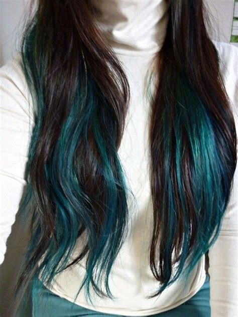 Brown And Teal Hair Hair Colors Ideasbrown Colors