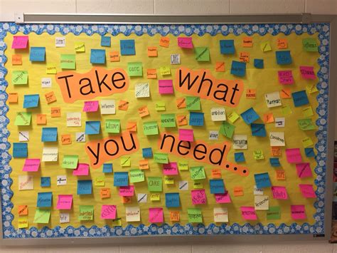 Take What You Need Bulletin Board Take What You Need Board Classroom