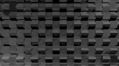 Monochrome Digital Art Abstract Cube 3d Minimalism Pattern