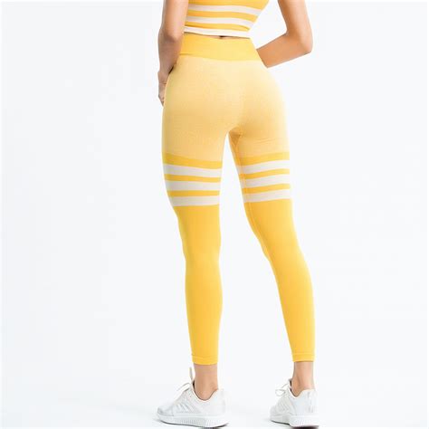 Yellow Athletic Leggings Activewear Manufacturer Sportswear