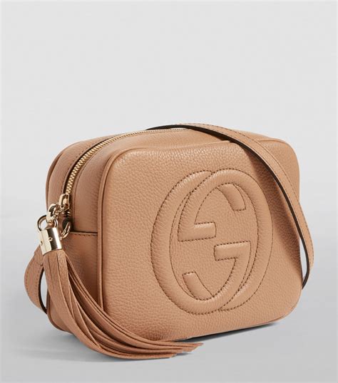 Womens Gucci Beige Leather Soho Camera Bag Harrods Uk