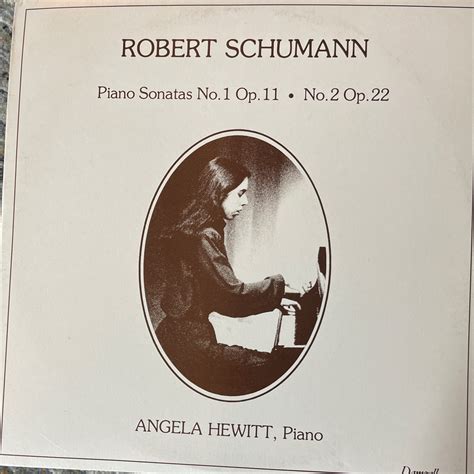 Angela Hewitt Schumann Piano Sonatas Nos1 And 2 Damzell Lp Nm The