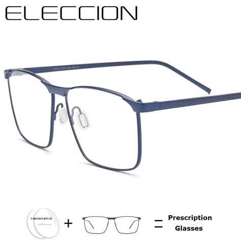 Óculos Masculinos De Alta Qualidade óculos De Titânio Puro E Quadrado Aliexpress