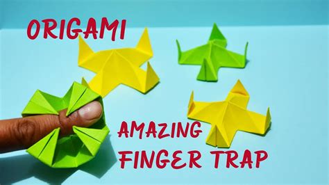 Origami Amazing Finger Trap Paper Toy Easy Diy Paper Craft Step By