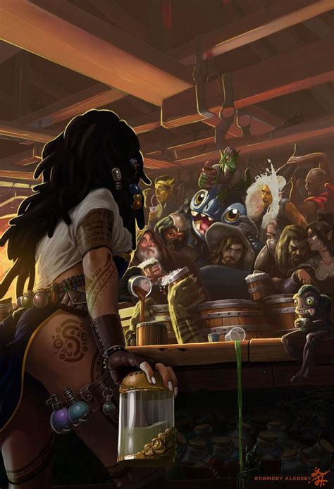 Fantasy Tavern By Eremav On Deviantart Fantasy Concept Art Fantasy