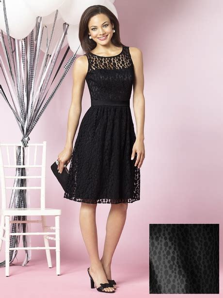 Black Lace Bridesmaid Dresses