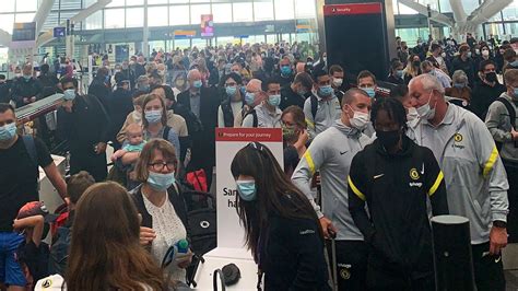 Heathrow Airport Passengers Stuck In Long Queues As Security Staff Are