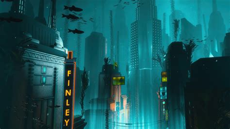 Bioshock Game Underwater 4k Wallpaperhd Games Wallpapers4k Wallpapers