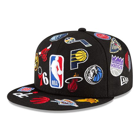 Official New Era Nba All Over Logos 59fifty Cap A11475380 New Era