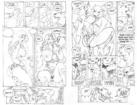 Wonder Woman And Krypto Comix Layouts Pg23 24 Old Version By Ksennin