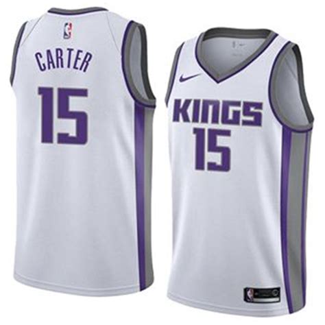 Mens Sacramento Kings 15 Vince Carter White Stitched Nba Jersey Nba