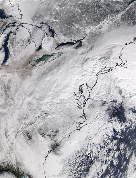 Winter Storm Over The Eastern United States
