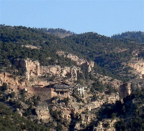 View Of The Entrance To The Cave Of The Winds In Manitou Springs Co