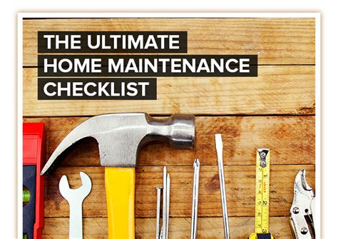 Home Maintenance Checklist Download Now Getassist