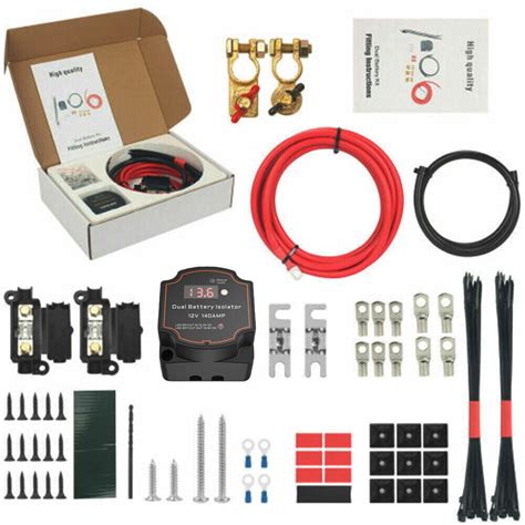 3m Led Ready Made Split Charge Kit 12v 140amp Digital Vsr Voltage Sense