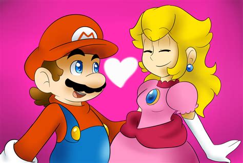 Mario And Peach By Whitegriphon1212 On Deviantart