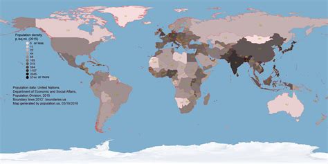 World Population Density Map