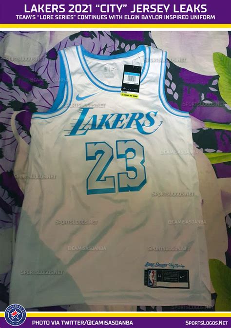 The lakers' city jersey has leaked onto the internet a couple of times now, which means you might have seen it already. Spurs, Raptors Among Seven New NBA Jersey Leaks ...