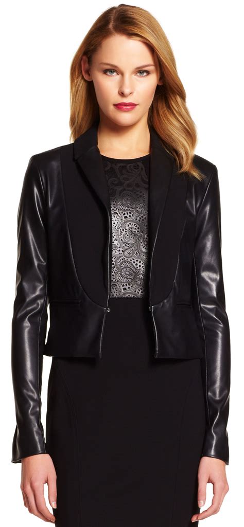 Faux Leather Cropped Jacket Crop Jacket Fashion Clothes For Women
