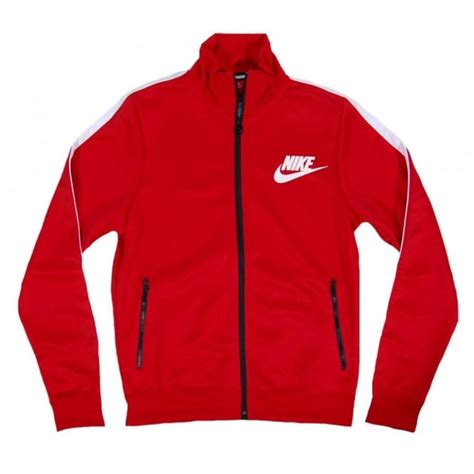 Tribute Track Jacket University Red White Mens Clothing From Attic