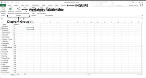 Entity Relationship Diagram Excel