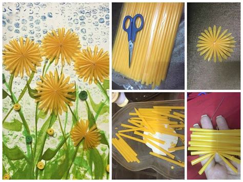 Drinking Straw Flowers Simple Craft Ideas Drinking Straw Crafts