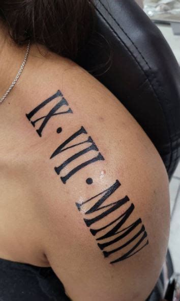 Top 160 Roman Numeral Tattoo On Shoulder