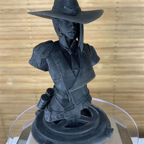 Download Stl File Ashe Bust V20 Overwatch • 3d Printing Model ・ Cults