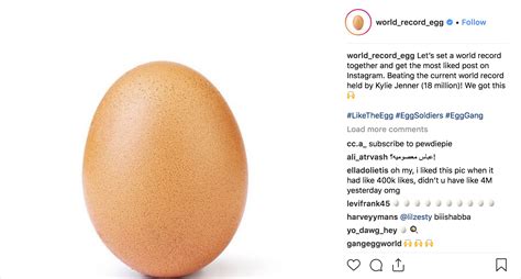 Egg Breaks Record For Most Liked Instagram Post Tpm Talking Points Memo