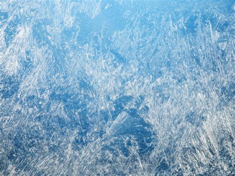 Ice Crystals On The Window Stock Image Image Of Blue Front 82116285