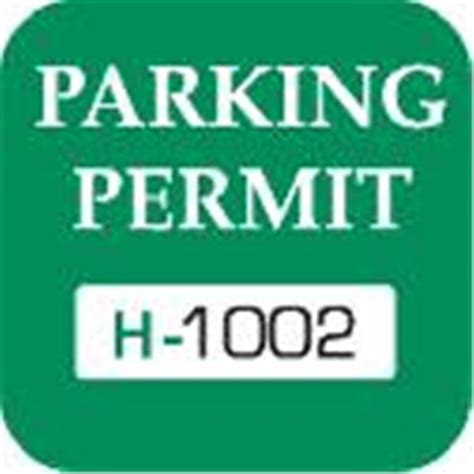 Parking Permit Bumper Stickers Green Tree 2 14 X 3 Package Of 100