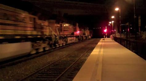 Amtrak And Bnsf Trains At Night Sorrento Valley 1910 Youtube