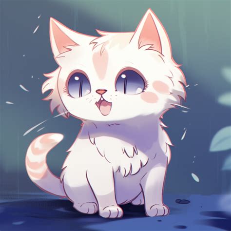 Anime Cat In Night Scene Entirely Cute Anime Cat Pfp Image Chest