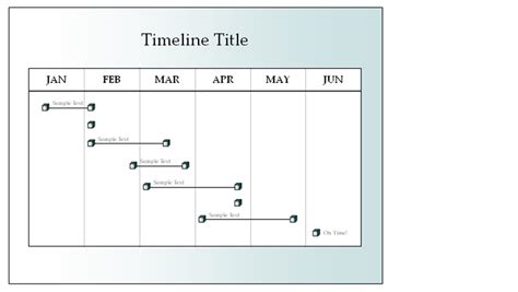 Sample Timeline In Word The Document Template