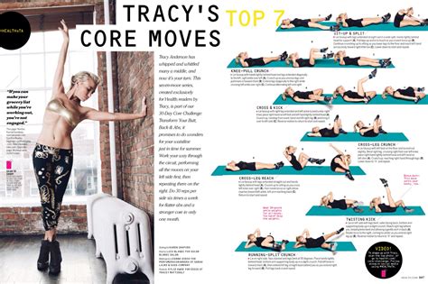 tracy anderson s top 7 core moves tracy anderson workout tracey anderson workouts workout