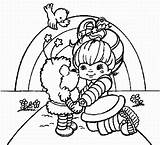 Coloring Rainbow Pages Brite Bright Color Popular sketch template