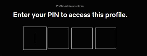 How To Lock A Netflix Profile With A Pin