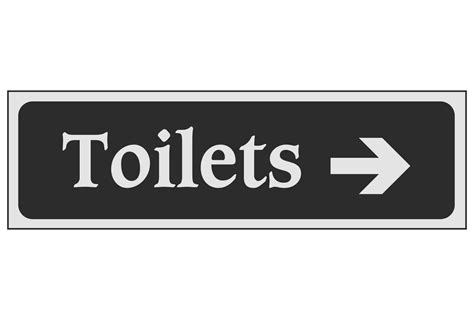 Toilets Arrow Right Linden Signs And Print