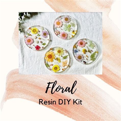 Resin Diy Kit Floral Etsy