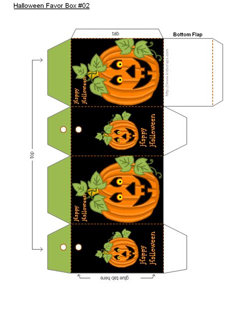 Free Printable Halloween Favor Boxes Moldes Halloween Manualidades