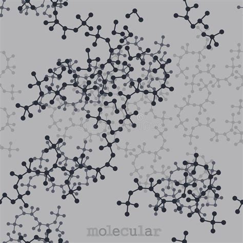 Ejemplo De Las Estructuras Moleculares Ilustración del Vector