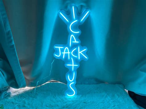Cactus Jack Neon Sign Cactus Jack Light Cactus Jack Led Etsy