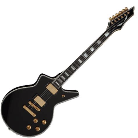 Disc Dean Cadillac Straight Six Series Guitar Classic Black Gear4music