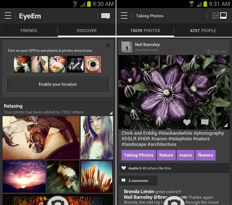 Eyeem Photo Filter App Combines Fantastic Ui With Peoples Pretty Pictures